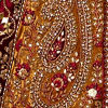 Mustard Yellow Maroon Paisley Patterned Bridal Lehenga